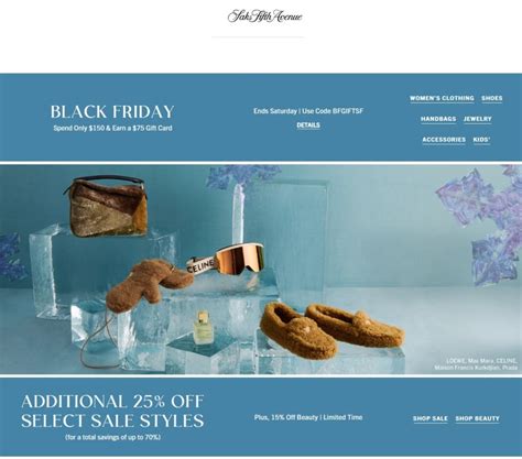 saks fifth avenue black friday sale